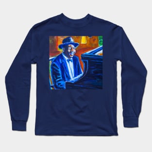 Blues Piano man Long Sleeve T-Shirt